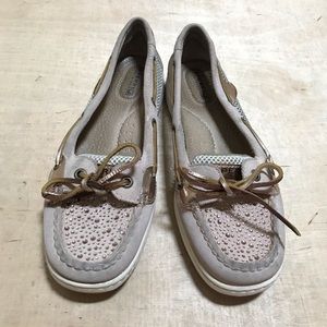 Sperry Top-Sider Studded Boat Shoes Women’s 8 Blush Pink Casual Chic Flats